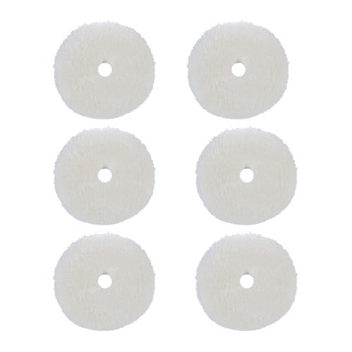 BUFF AND SHINE Natural 100% Knitted Wool Blueberry Foam Interface (Edge Bevel) Heavy Pile Cutting