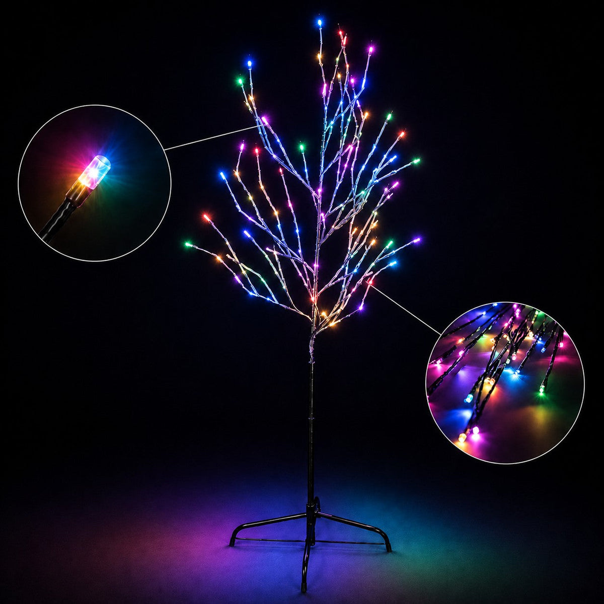 6ft 150L Tree Light, Multicolor
