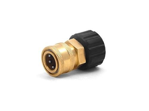 MTM HYDRO 3/8" QC Brass Coupler x M22 F 15mm Twist Coupler