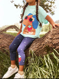 Children's Animal Tee and Polka Dot Leggings Set
