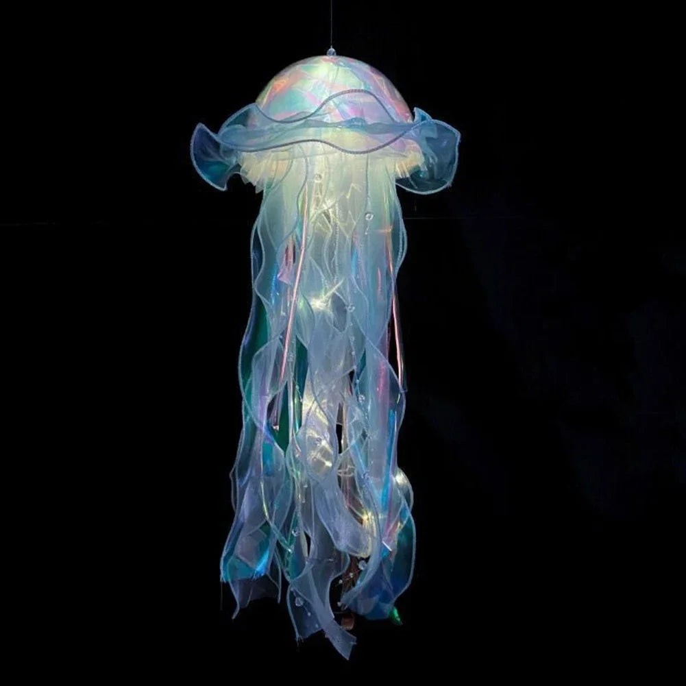 DIY Jellyfish Lantern Hanging Lamp Mermaid Party Decor