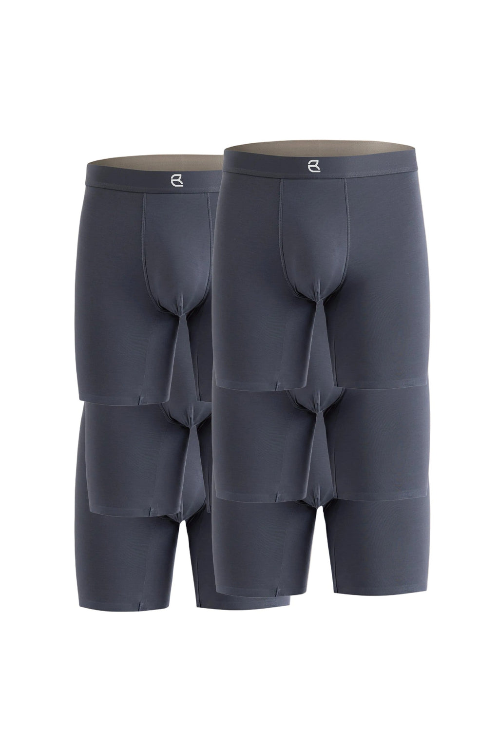 6-Pack Men’s Seamless Anti-Chafe Long Boxer Brief