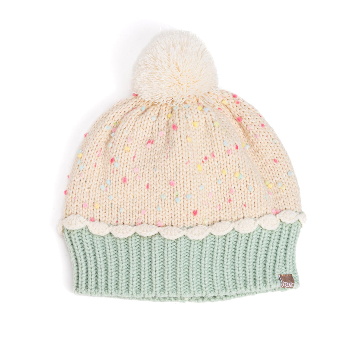 Cupcake Shaped Knit Beanie Hat for Children 1-12 Y, Cute Novelty Design, Premium Quality