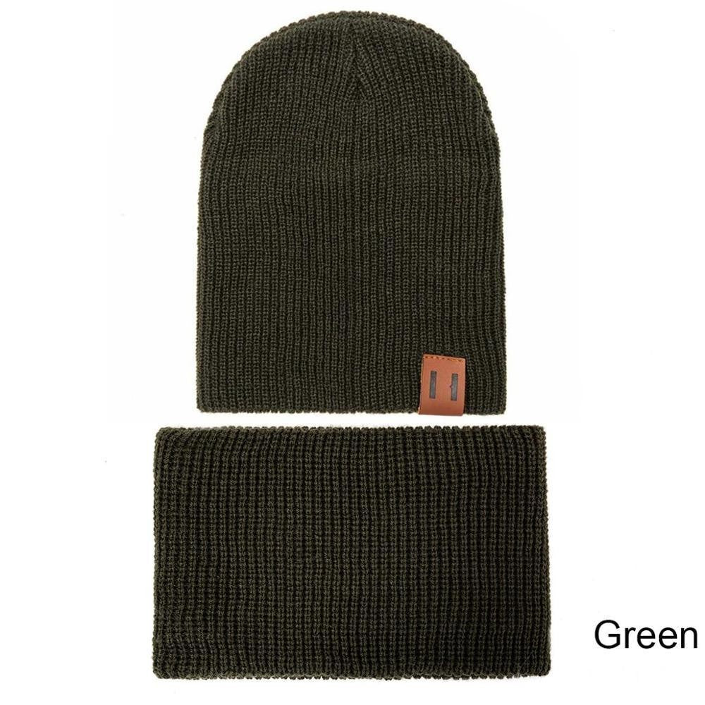 Modern Baby Set Hat Cap and Scrif And Snood Warm Hat Scarf Caps Scarves Knit Hats For Kids