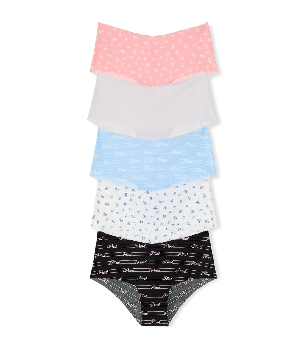 Victoria's Secret PINK Women's No Show Cheeky Underwear, Panties Women's, Halloween Pack, M