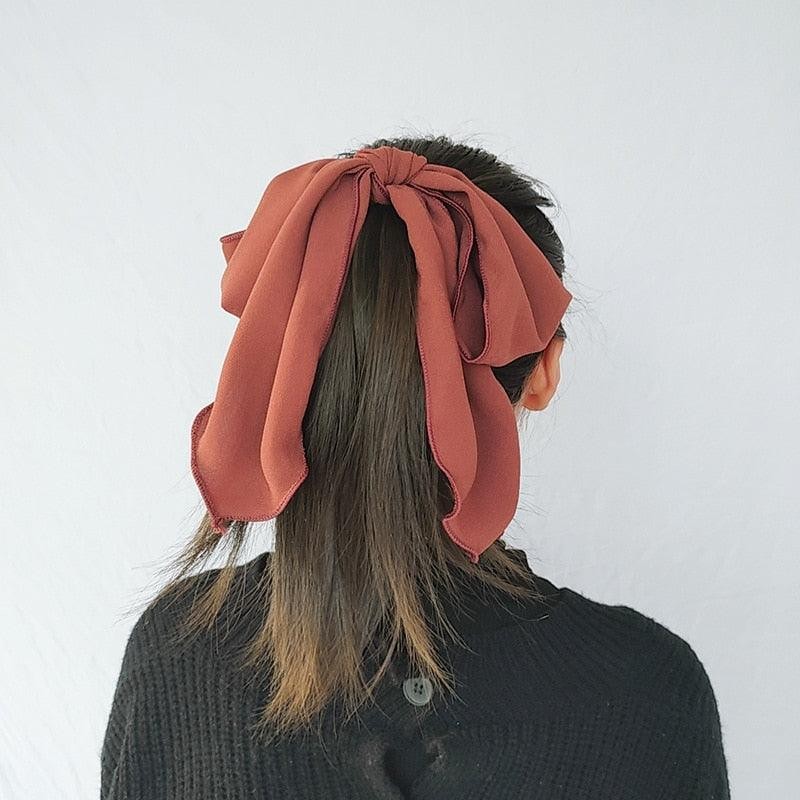 Bowknot Hair Scrunchies Women's Girls Sweet Elastic Hair Bands Elegant Hair Tie Rope Rubber Band Hair Gum Gorgeous Hair Accessories Women's