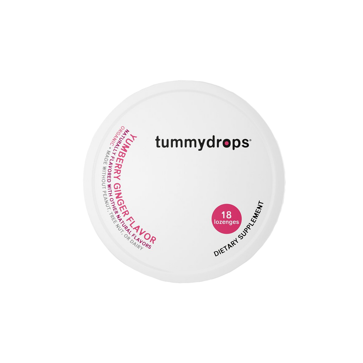 Organic Ginger Yumberry Tummydrops, 18 ct