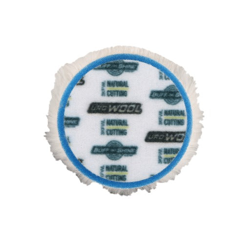 BUFF AND SHINE Natural 100% Knitted Wool Blue Interface (Edge Bevel) Soft Cut Pads