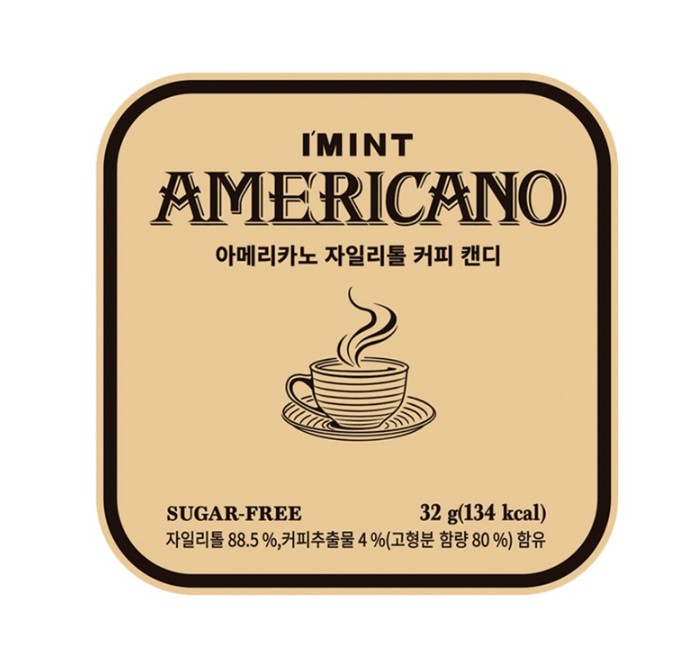Imint Americano 無糖木糖醇美式咖啡薄荷糖 Americano Xylitol Coffee Candy 32g