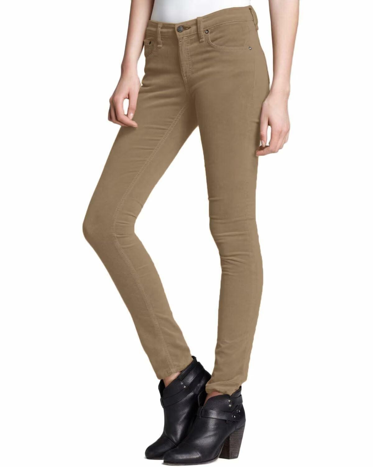 Hybrid & Company Corduroy Skinny Pants Camel Size 11