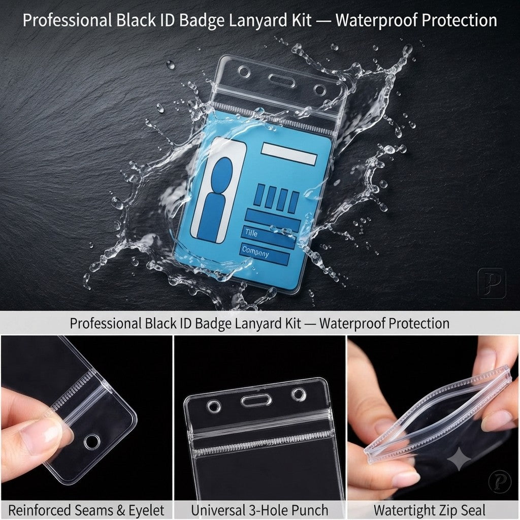Wearable NFC Review Kit Lanyard| Includes Google Review Cards, Premium Badge Holders & Adjustable Lanyards