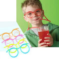 Funny Straw Glasses Novelty Drinking Straw Specs Kids Gift