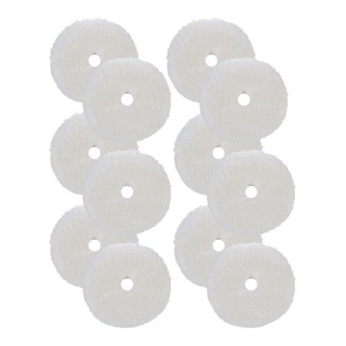 BUFF AND SHINE Natural 100% Knitted Wool Blueberry Foam Interface (Edge Bevel) Heavy Pile Cutting