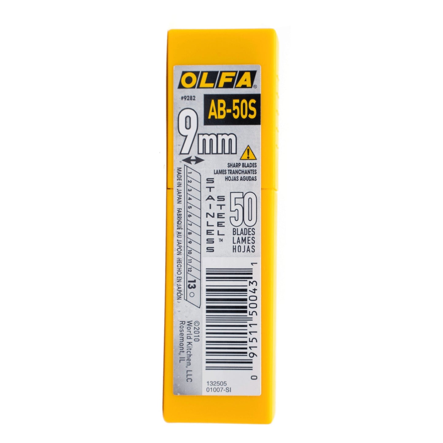 OLFA 9mm Precision Silver Snap-Off Blades, 50 pack (AB-50S) (recommended for window tint)
