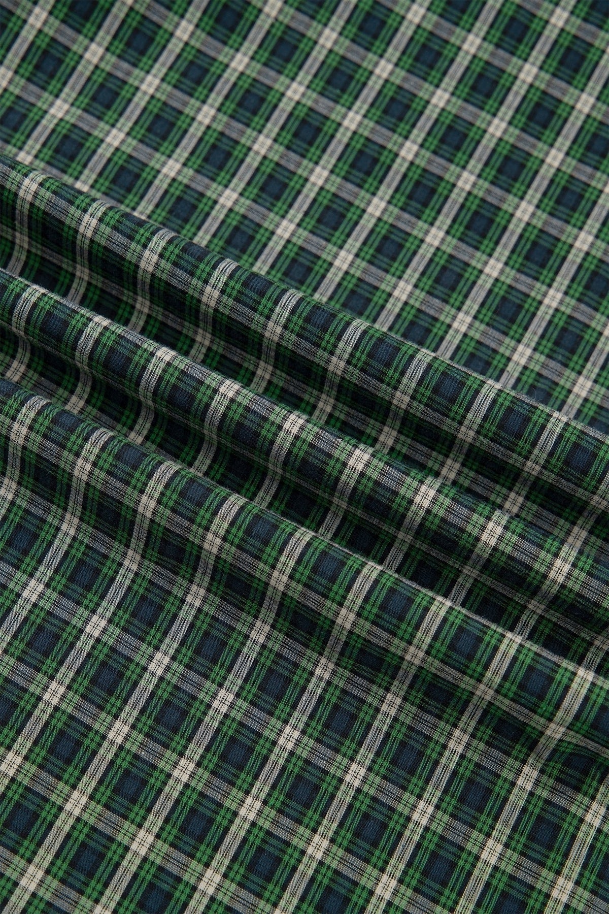 Daisy Plaid Square Neck Shirred High Waist Ruffle Hem Dress