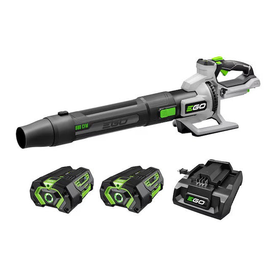 EGO | EGO POWER+ 880-CFM (200-MPH) Handheld Leaf Blower, w (2) 4Ah Batteries and Charger