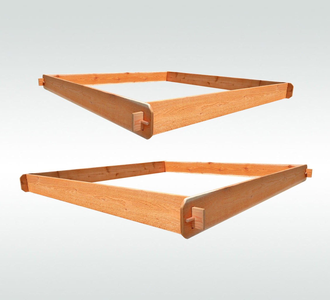 Timberlane Gardens Raised Garden Bed Kit Set Large (Two 6x6) Select Cedar