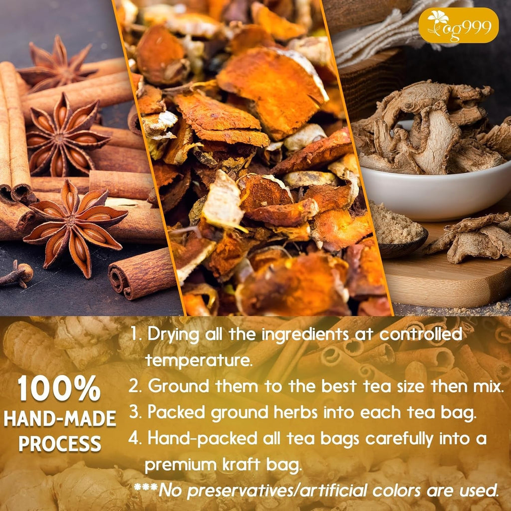 TOG999 Anti-Inflammatory Herbal Tea Blend – Mindful Morning Cup for Gut Health and Stress Relief at Home