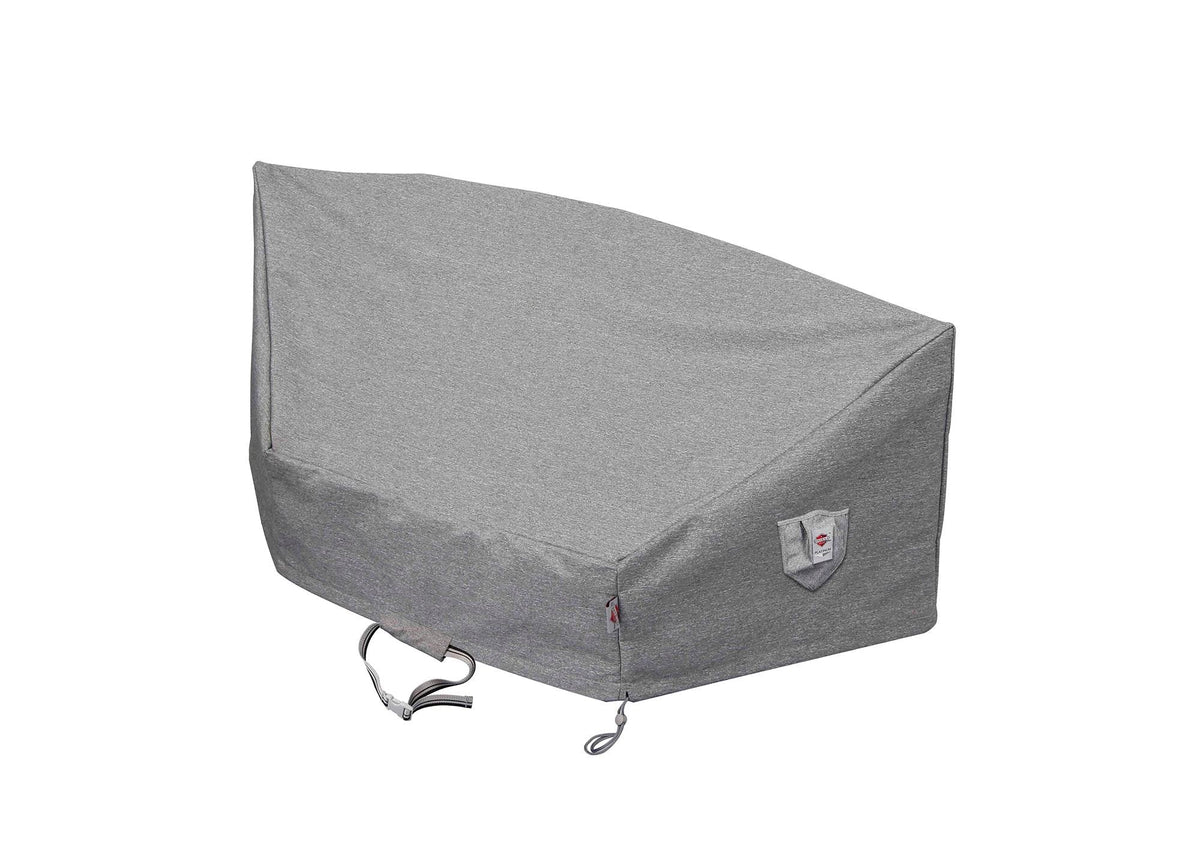 Premium Heavy-Duty Circular Sofa Cover - 3-Layer Water & UV-Resistant, Platinum Series, 86''/44''Wx36''Dx32''H for Outdoor Patio Furniture