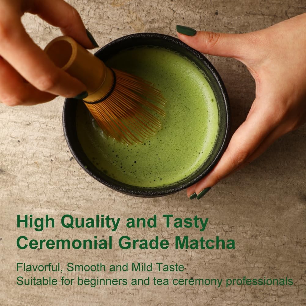 MatchAdmire Ceremonial Grade Matcha Set for Birthday Gifts for Her and Plant-Based Foodies