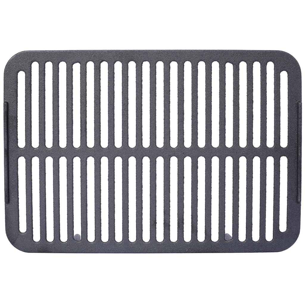 Oval Cast Iron Grill with Enamel Coating - Charcoal Tabletop Skillet