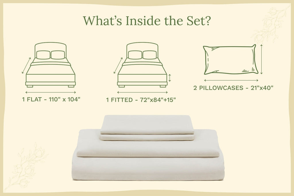Organic Sateen Bed Sheets Set