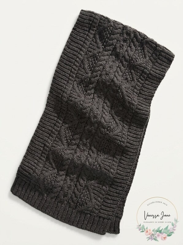 Steve Madden Mens Chunky Scarf, Grey, One Size