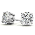 0.50 CTW AGI Certified Lab Grown Diamond (G-VS) Stud Earrings in Choice Of 14K White or Yellow Gold