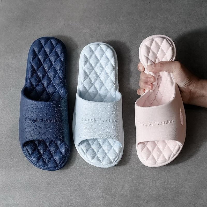Bathroom Shower Slippers Women's Summer Soft Sole High Quality Beach Casual Shoes Indoor Home House Pool Slipper House Slipper Massage Cloud Spa Slippers Shower Slide Sandal Summer Anti-Slip Slippers For Indoor Outdoor