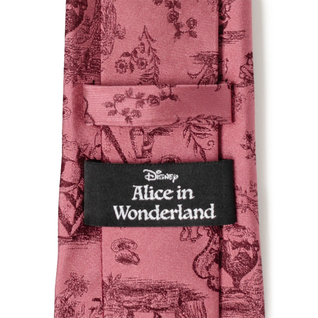 Disney Alice in Wonderland Dusty Red Men's Tie