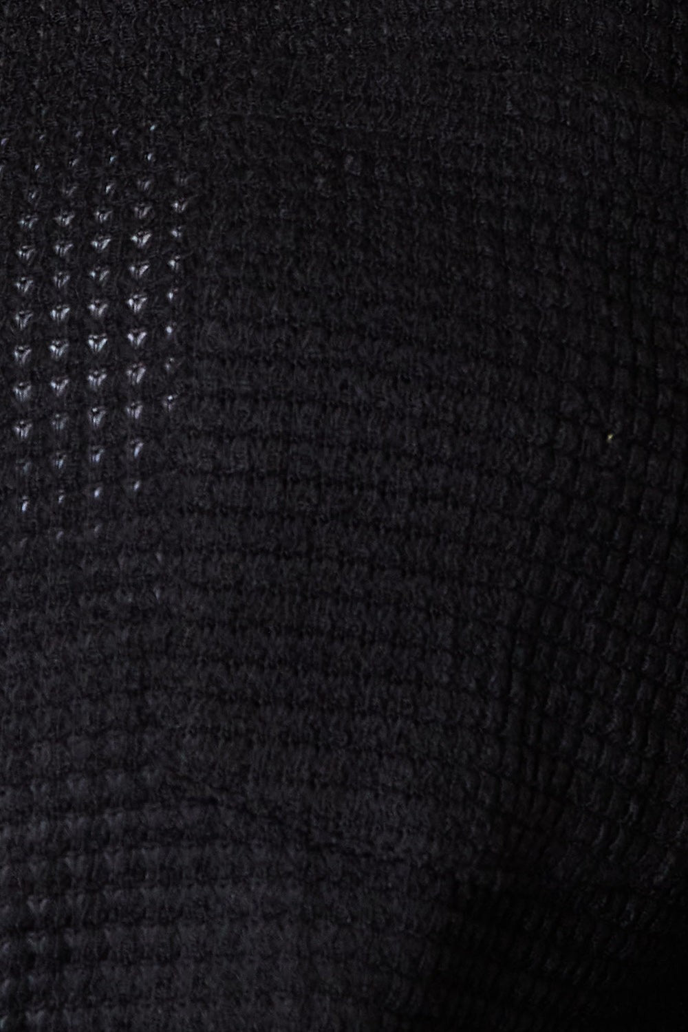 Double Take Waffle-Knit Collared Shirt