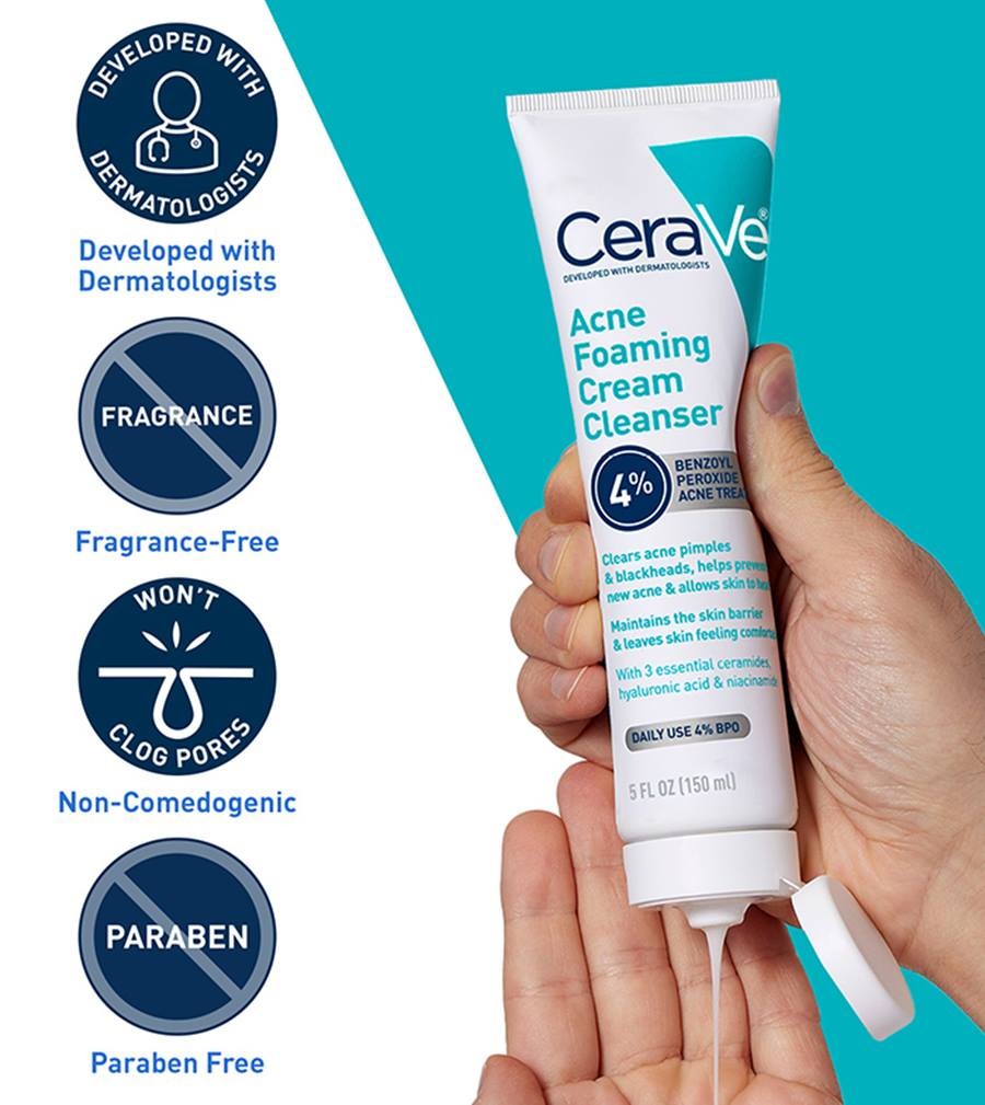 CERAVE · Acne Foaming Cream Cleanser