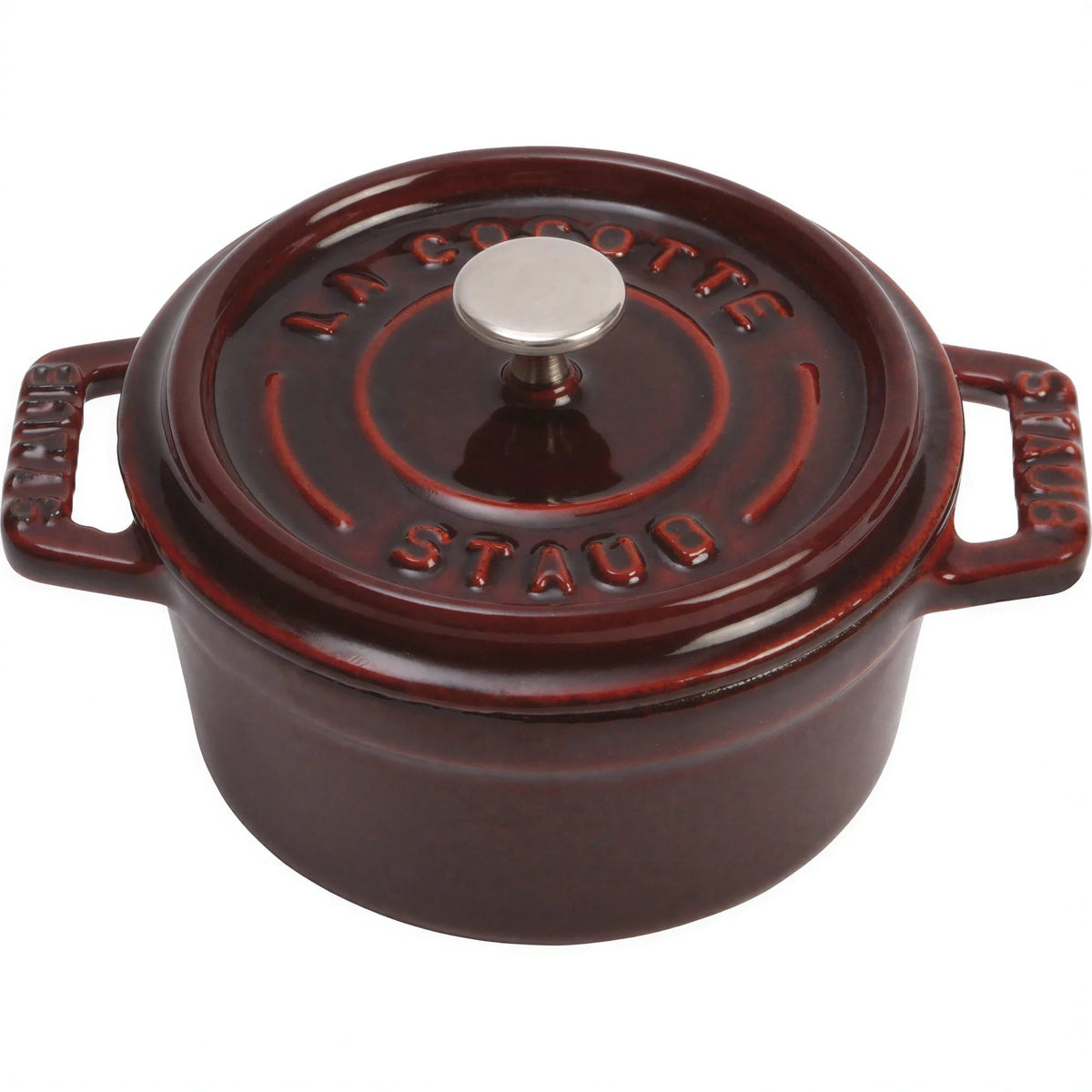 Zwilling J.A. Henckels Staub® 1004195 Mini Enameled Cast Iron Dutch Oven, 0.25 qt., Round, with Cover