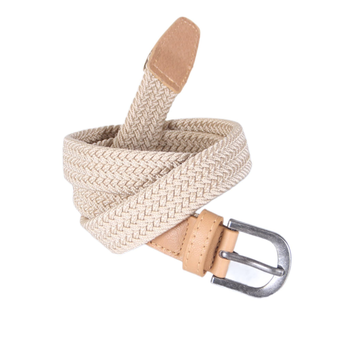 Boys Stretchy Leather Belt - Children's Age 4-14 Y