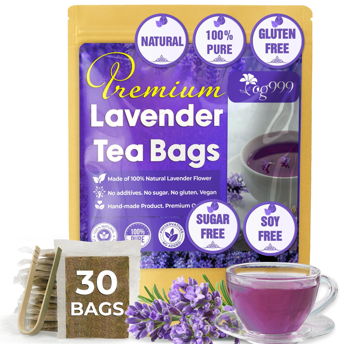 TOG999 Anti-Inflammatory Herbal Tea Blend – Mindful Morning Cup for Gut Health and Stress Relief at Home