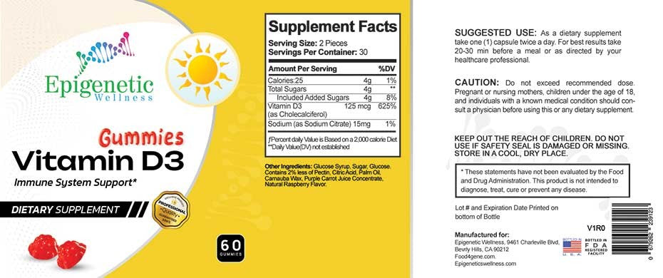 EPIGENETICS · Vitamin D3 (Gummies)