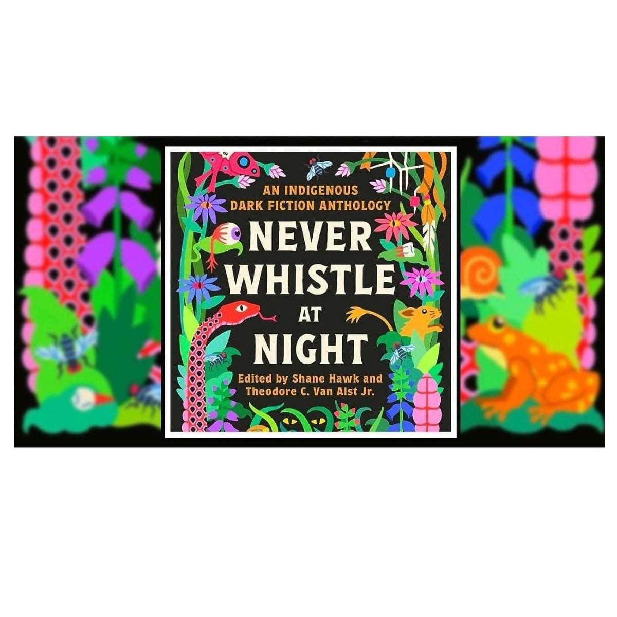 Never Whistle at Night: An Indigenous Dark Fiction Anthology — Weekend Self-Care Read for Immersive, Screen-Free Downtime