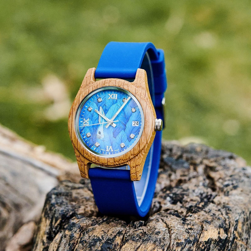 Natural Wood Watch Women's - Lightweight Eco-Friendly Quartz Wristwatch with Minimalist Design Casual Daily Wear