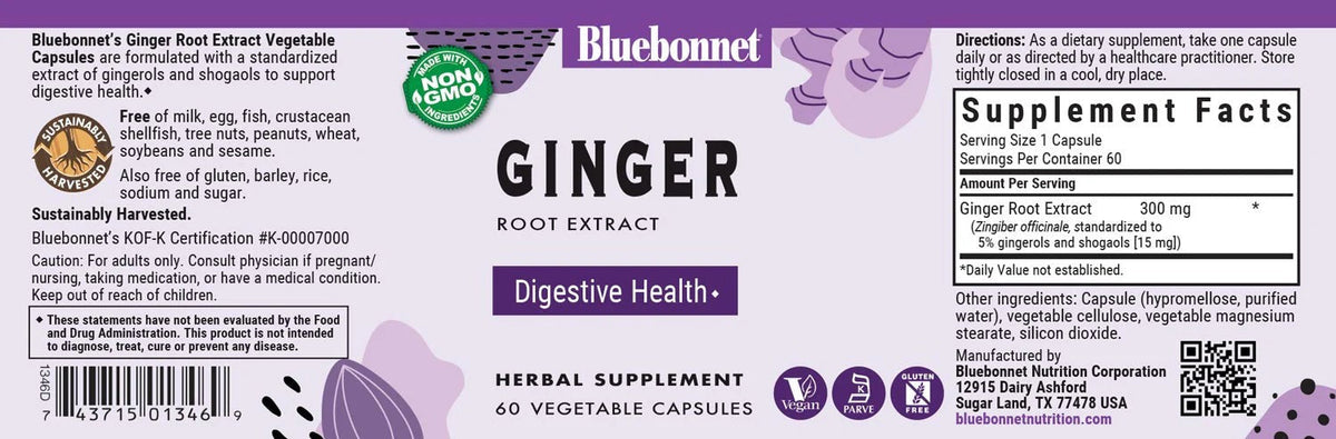 BLUEBONNET Ginger Root Extract 60