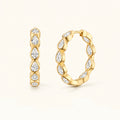 Large Marquise Hoops