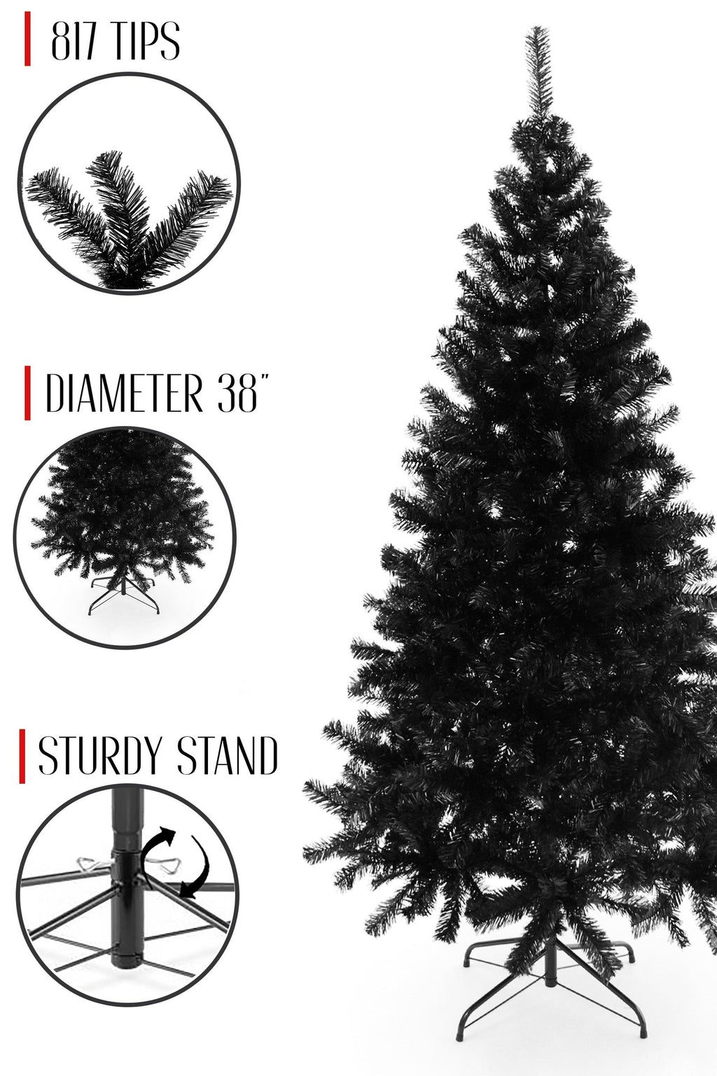 Black Canadian Pine Christmas Tree