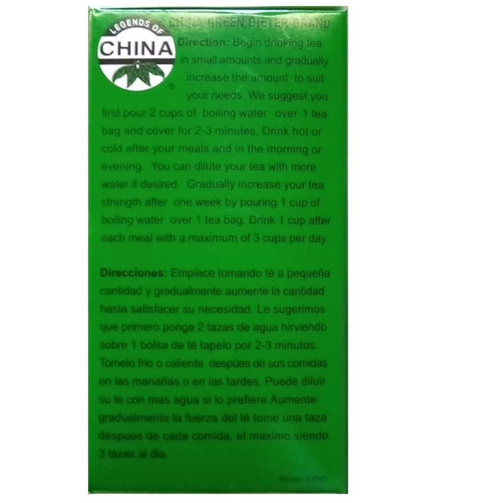 Uncle Lee's Tea China Green Dieters Tea – Beginner-Safe Slimming Tea with Built-In Gradual Introduction Instructions