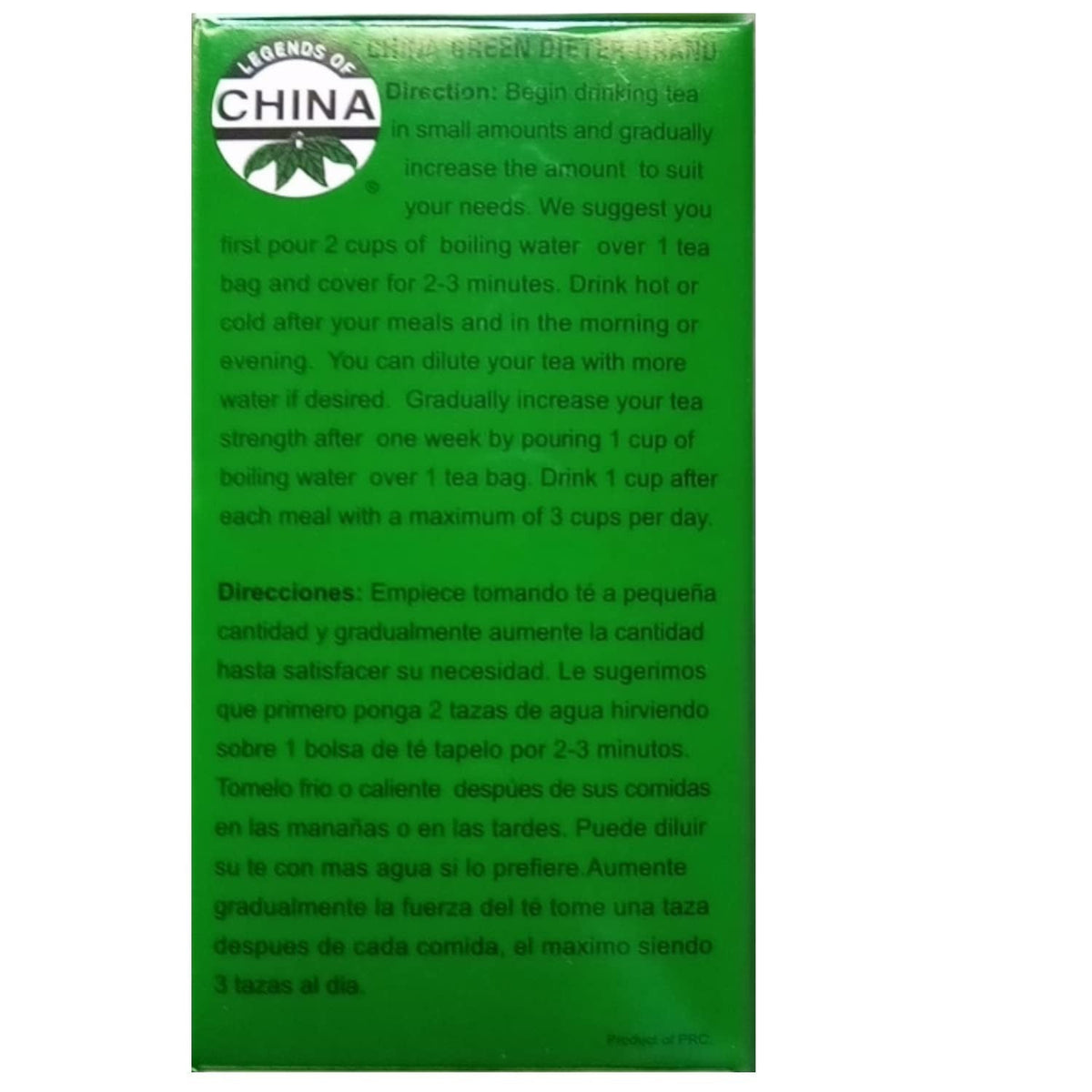 Uncle Lee's Tea China Green Dieters Tea – Beginner-Safe Slimming Tea with Built-In Gradual Introduction Instructions