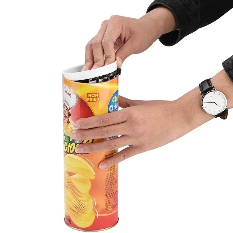 Potato Chip Snake Halloween Prank Toy Spring Trick Can