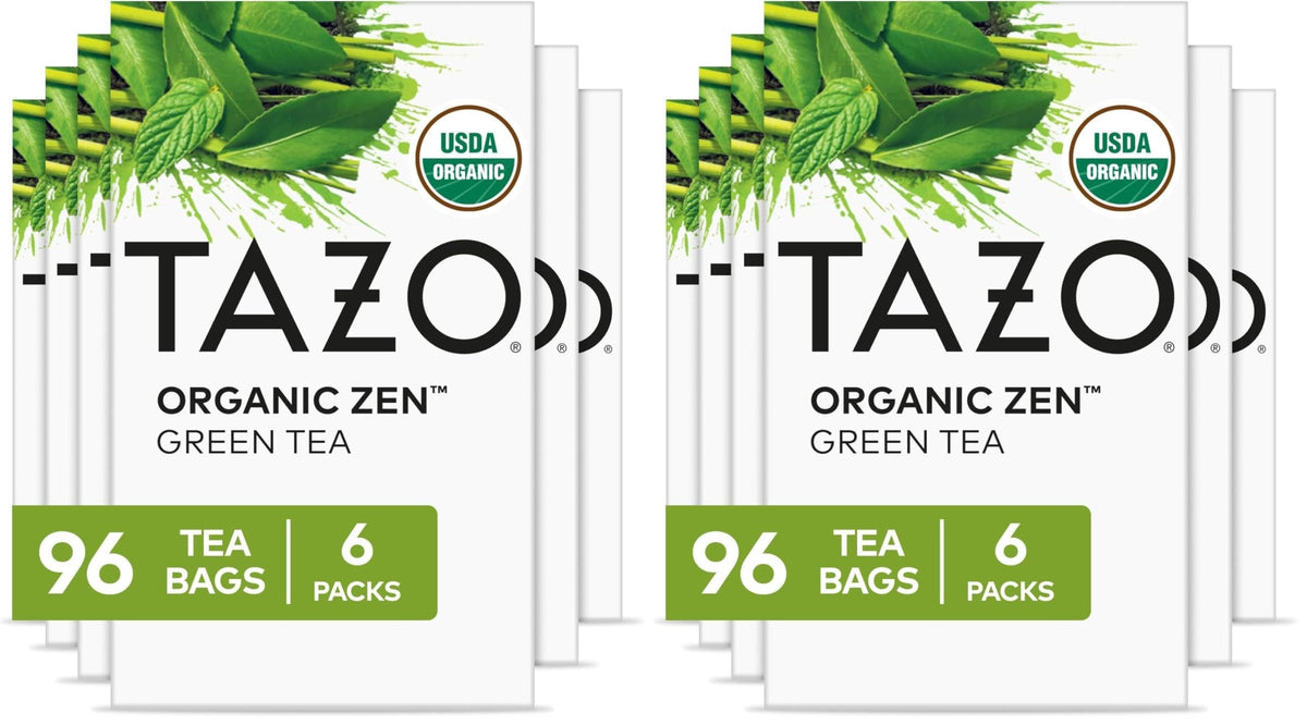 TAZO Organic Zen Green Tea Bags – Holiday Care Package Pick for the Stressed-Out Coworker