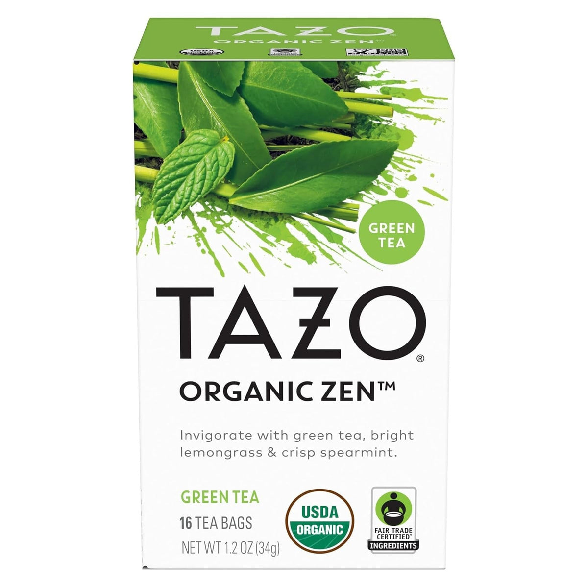 TAZO Organic Zen Green Tea Bags – Effortless Individually Wrapped Sachets for Streamlined Routines