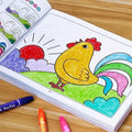 46-Page Kids Drawing & Painting Coloring Book - Educational Art Supplies for Creative Learning, Gift for Boys & Girls, Chinese V