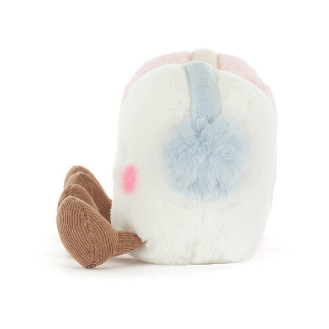 Jellycat Amuseables Toastie Pink and White Marshmallows 暖粒粒耳罩棉花糖