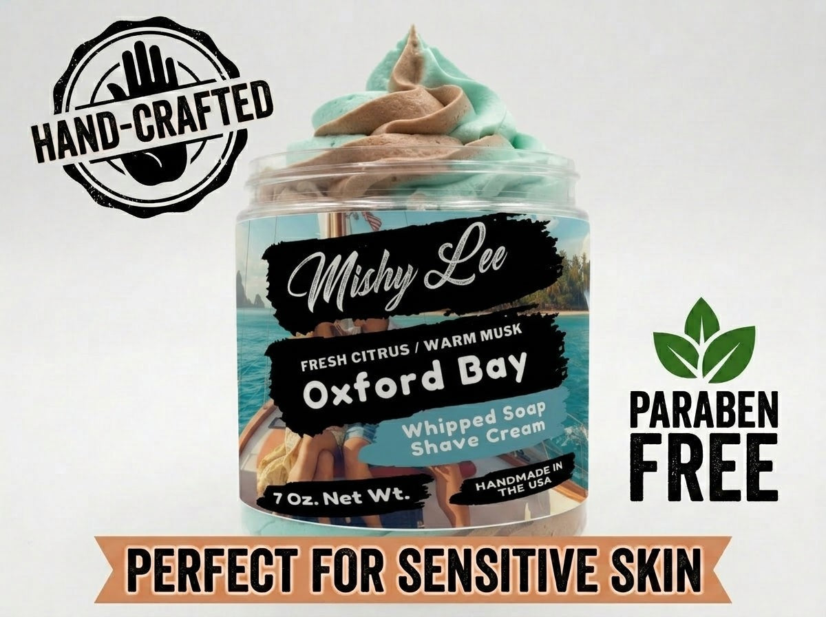 Oxford Bay Men's Whipped Soap and Shave Cream