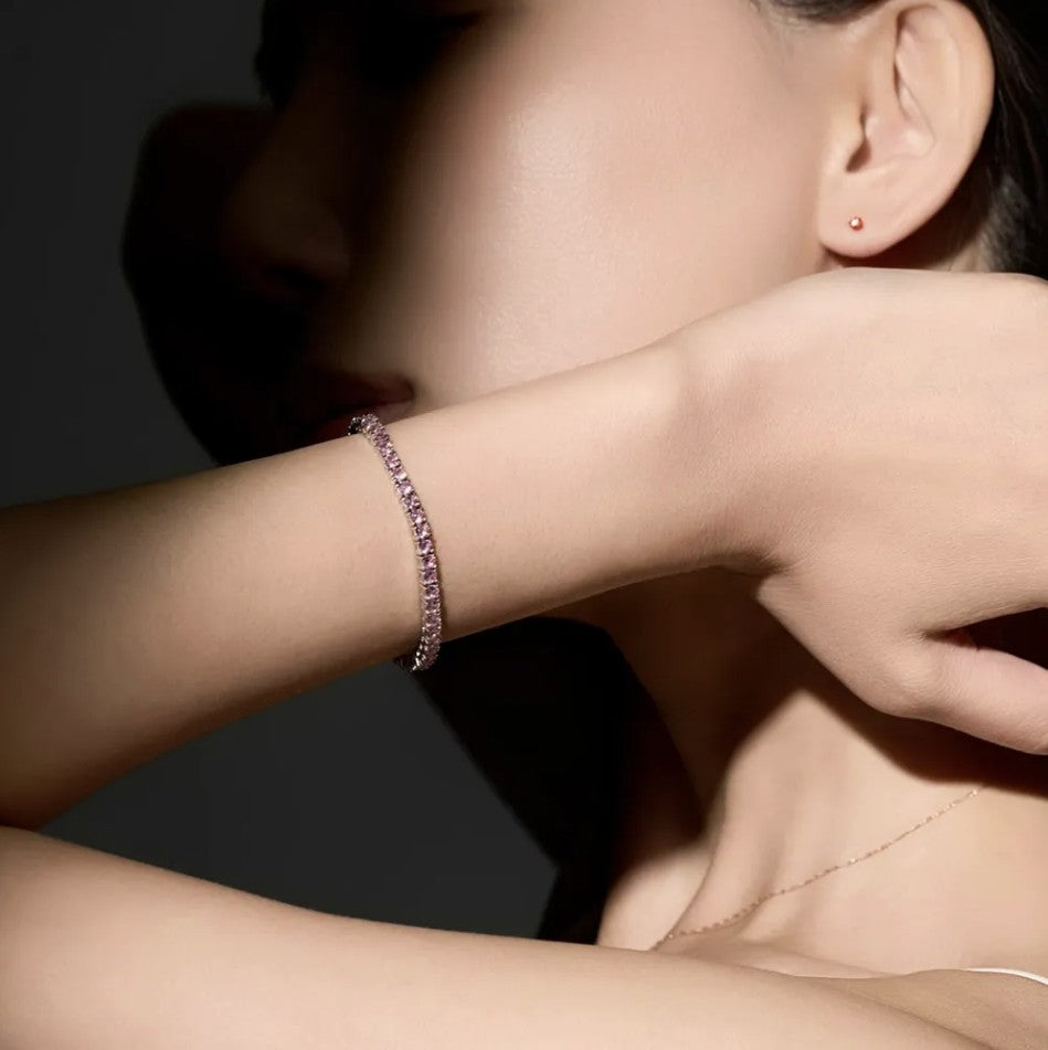 Lloyd Tennis Bracelet 網球手鍊 (2mm/3mm) (16cm/17cm) (粉色/金色/銀色)